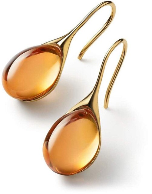 Chic Drop Earrings with Crystals