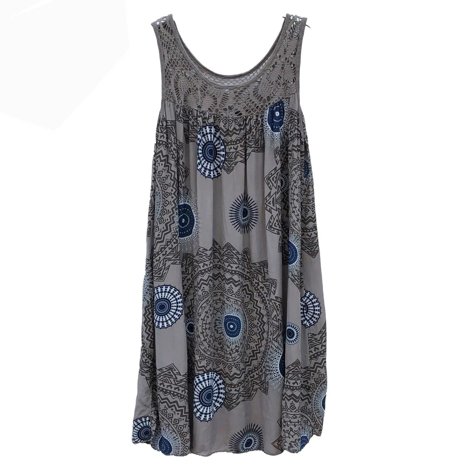 Violet — Mandala Print Swing Dress