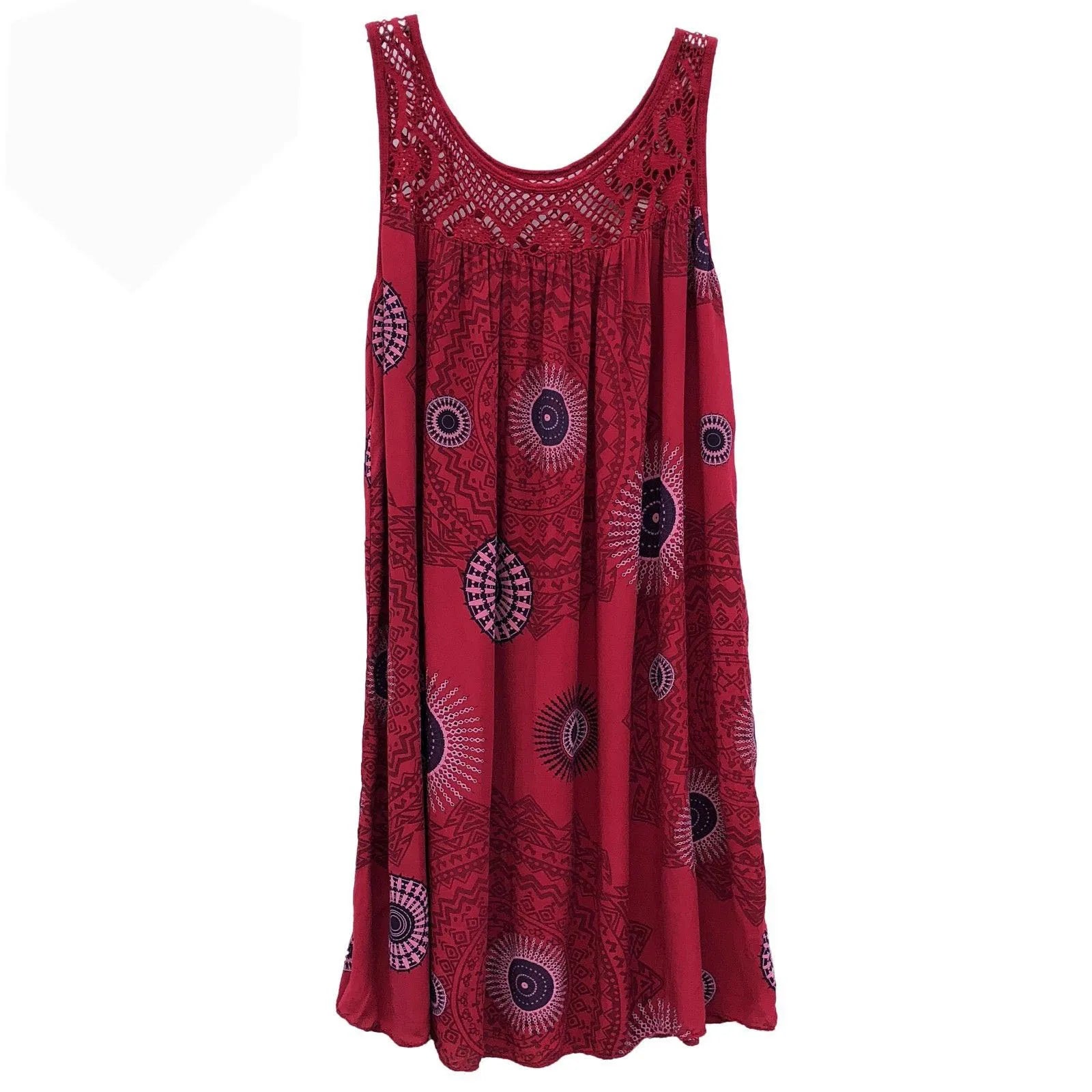 Violet — Mandala Print Swing Dress