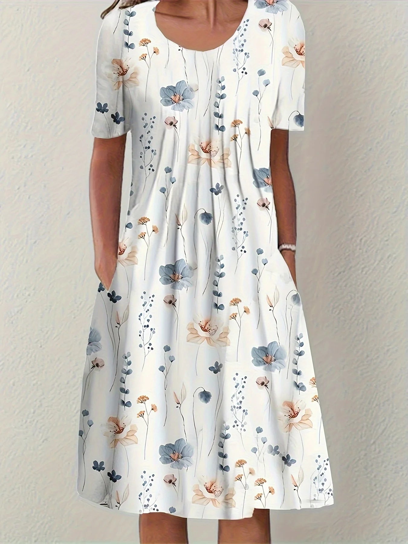 Dorothy — Lace Print Midi Dress