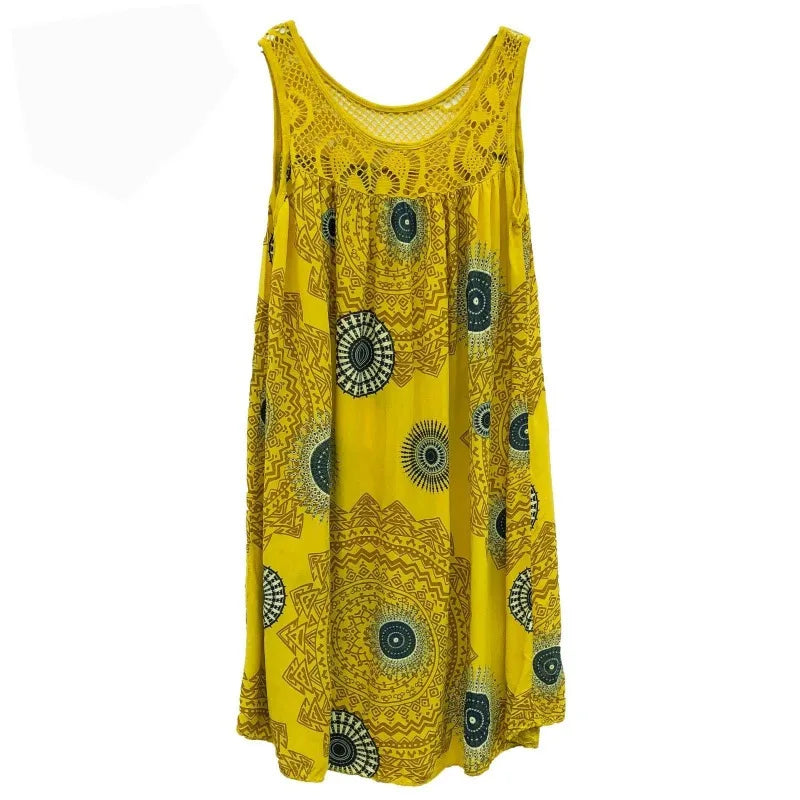 Violet — Mandala Print Swing Dress