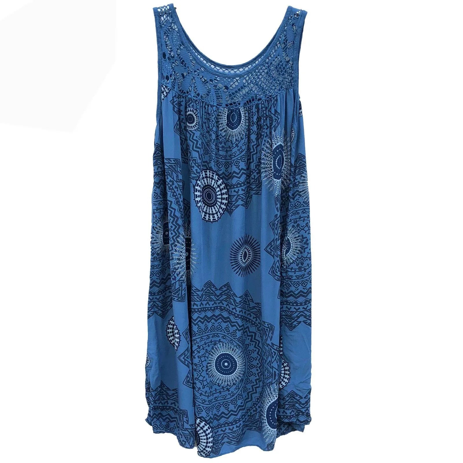 Violet — Mandala Print Swing Dress