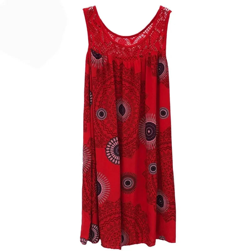 Violet — Mandala Print Swing Dress