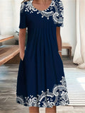 Dorothy — Lace Print Midi Dress