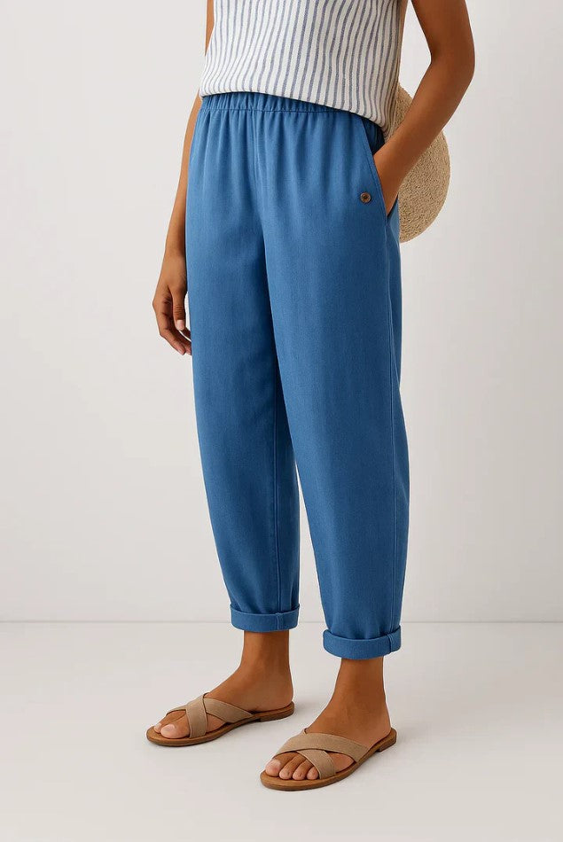 Stella | Timeless Linen-Look Trousers