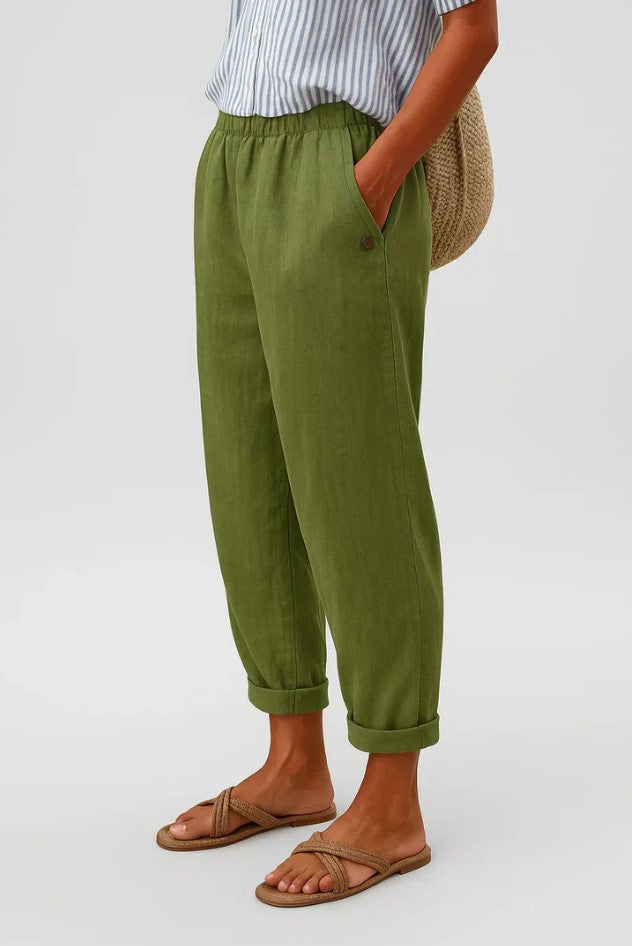 Stella | Timeless Linen-Look Trousers