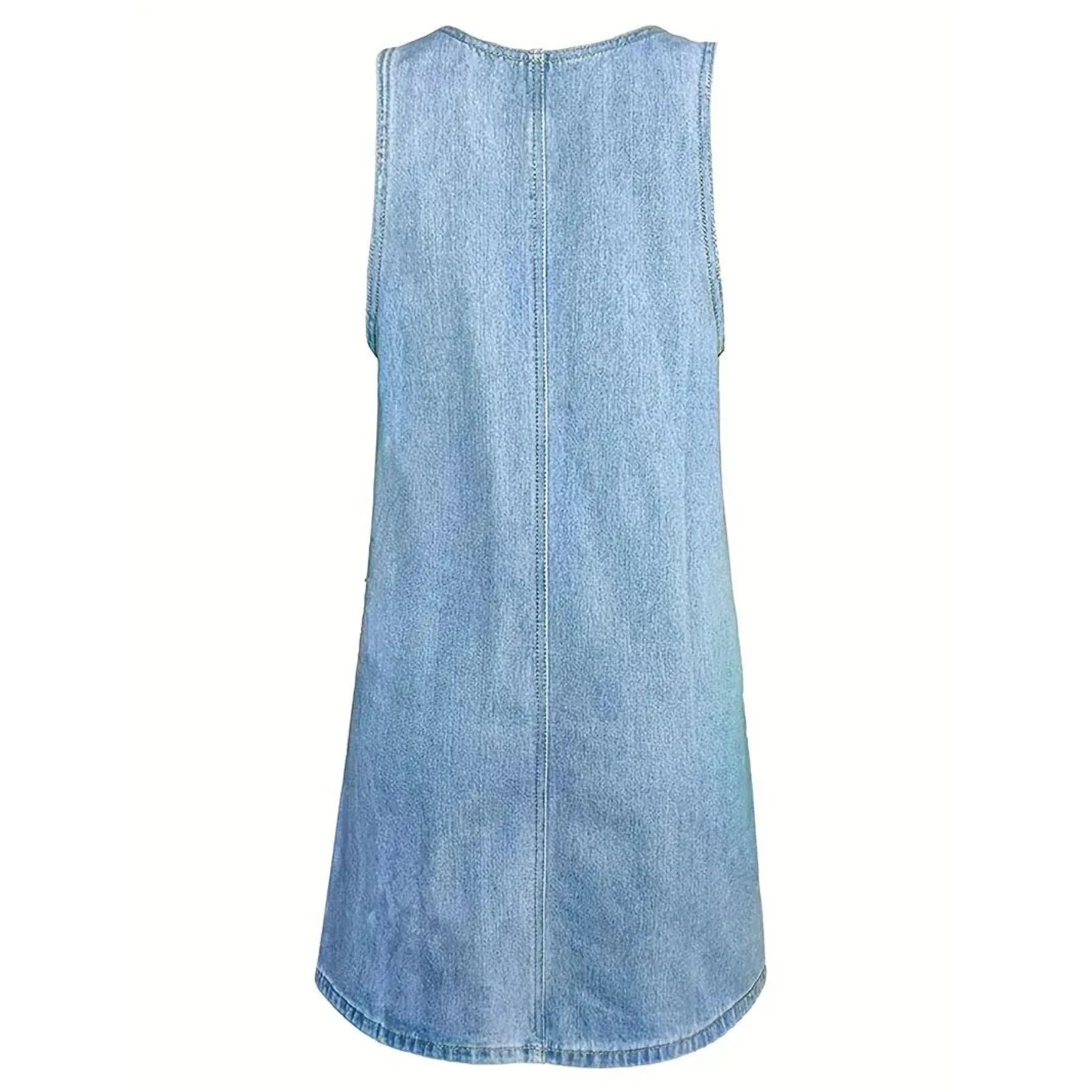 Emma Relaxed Denim-Look Dress