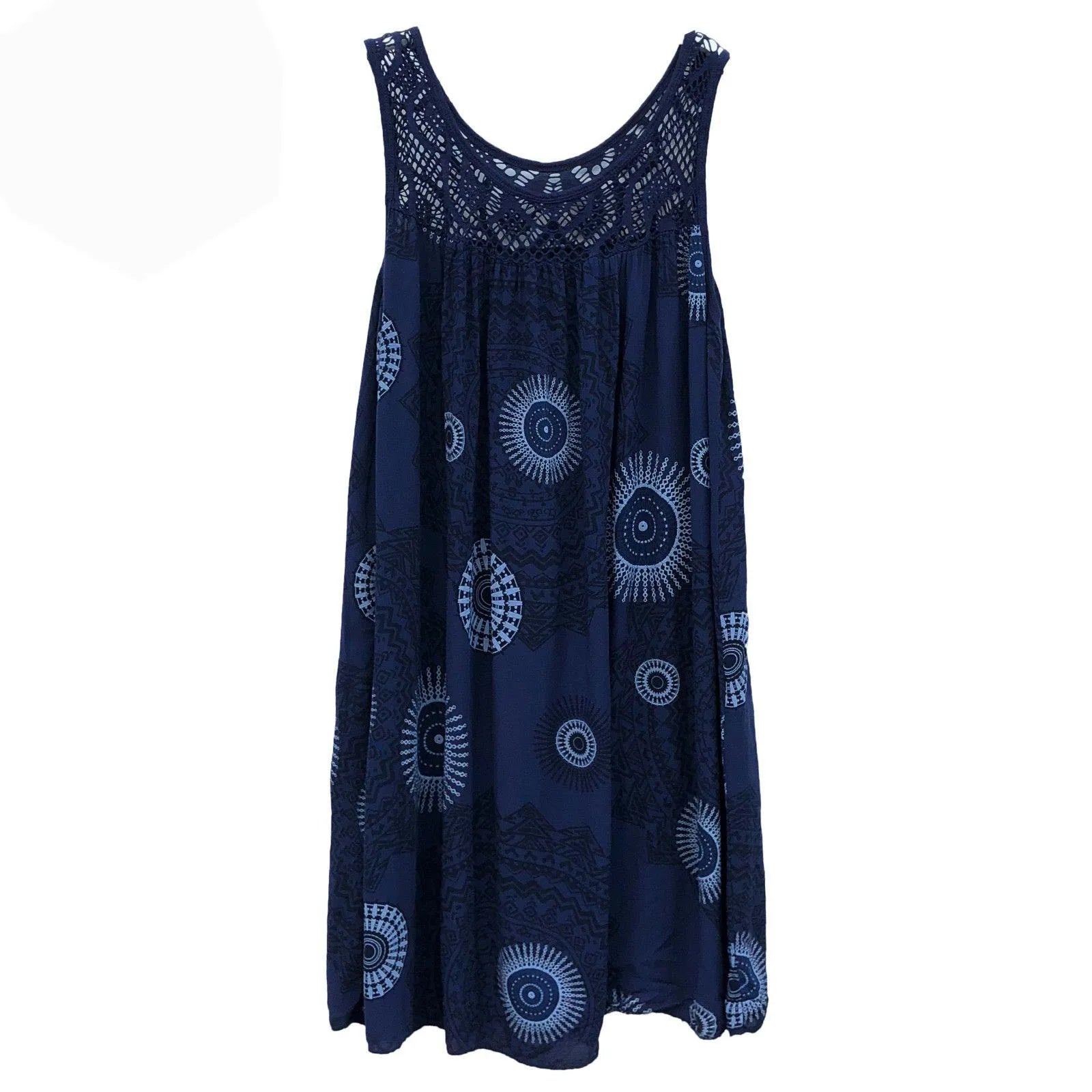Violet — Mandala Print Swing Dress