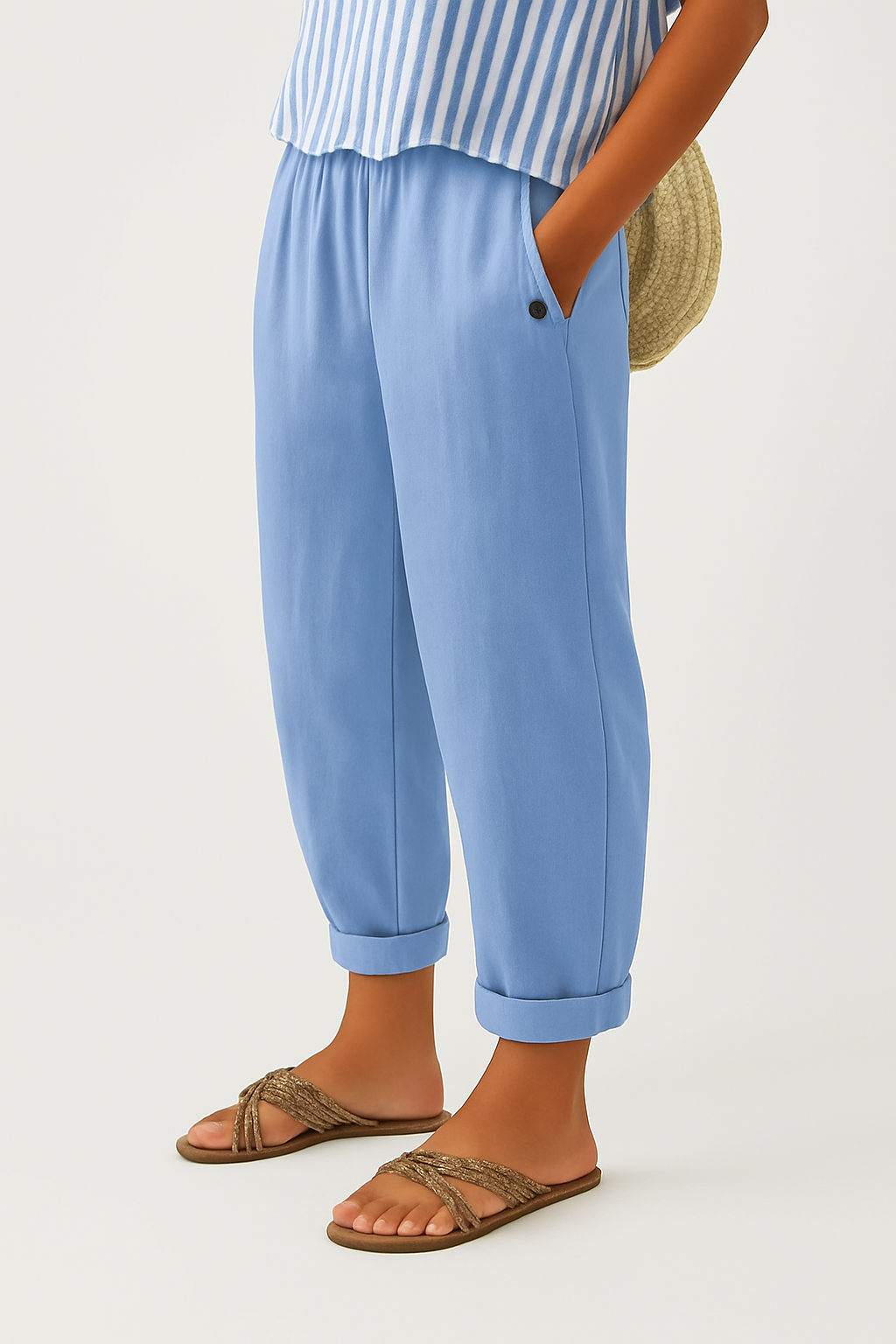 Stella | Timeless Linen-Look Trousers