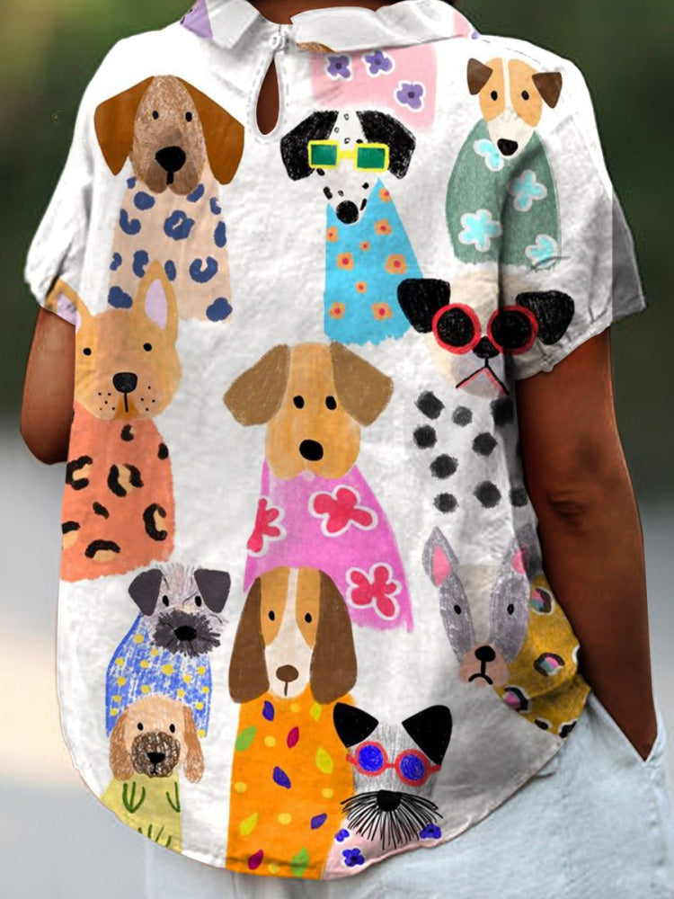 Tilly | Printed Dog Design Chemise