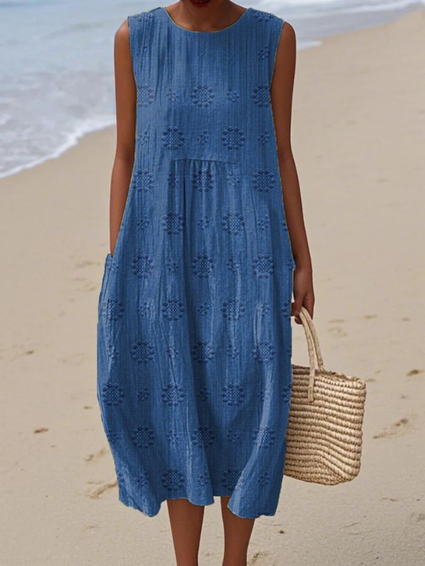 Sara™ | Midi Dress with Patterns