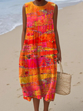 Faye™ | Midi Dress Sunset