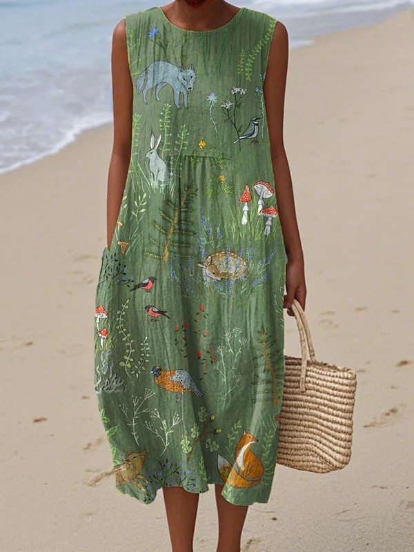 Hope™ | Midi Dress Woodland