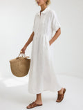 Lysandra™ — Fluid Summer Shirt Dress