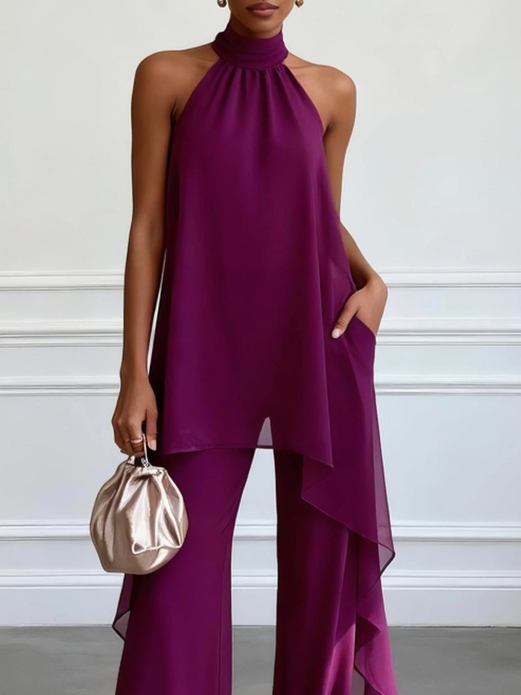 VICTORIA | ELEGANT HALTER SET FOR WOMEN