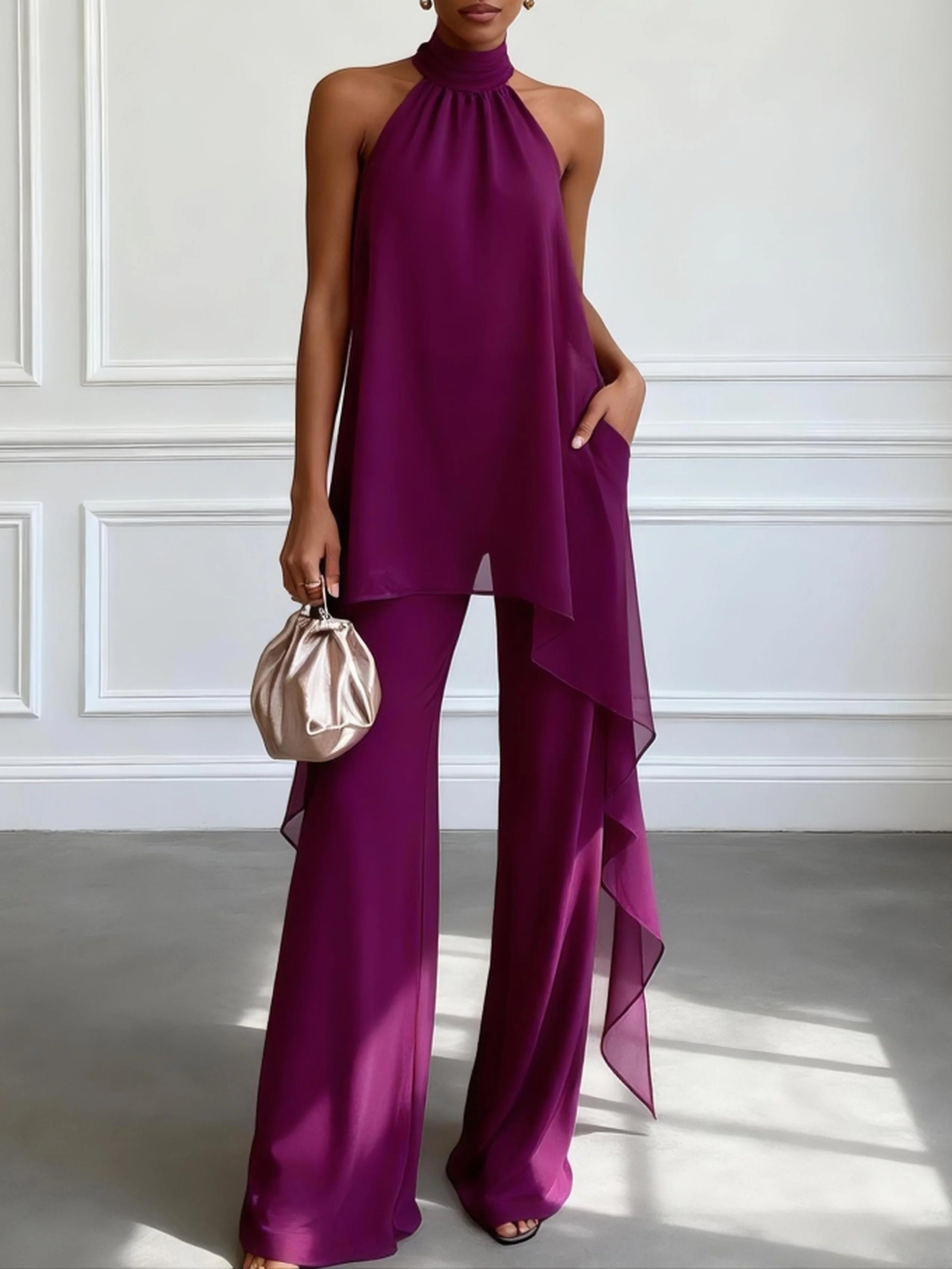 VICTORIA | ELEGANT HALTER SET FOR WOMEN