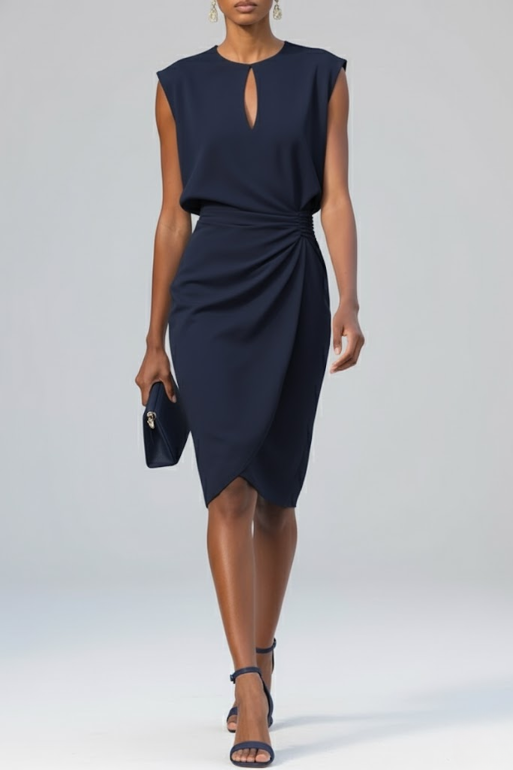 Eloise Draped Midi Dress