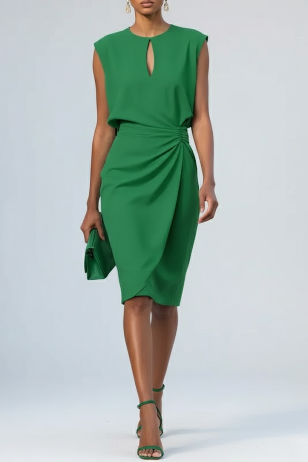Eloise Draped Midi Dress