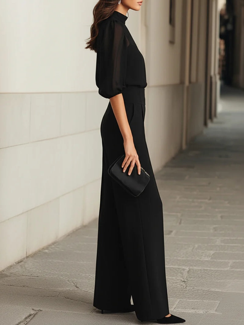 Elodie | Three-Piece Set Comprising a Top and Wide-Leg Trousers