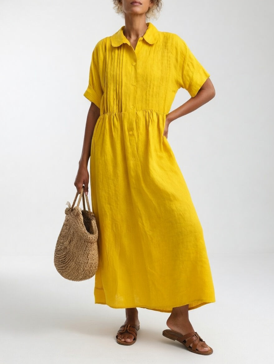 Lysandra™ — Fluid Summer Shirt Dress