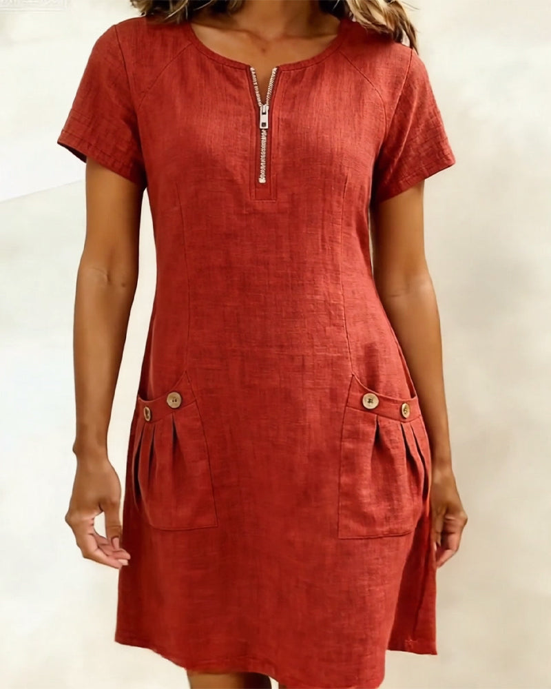 Lina™ Dress — Natural Elegance for Every Day