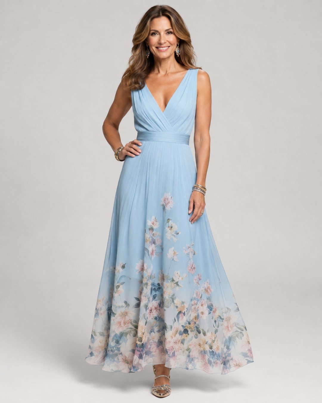 Mica | Sleeveless A Maxi Dress