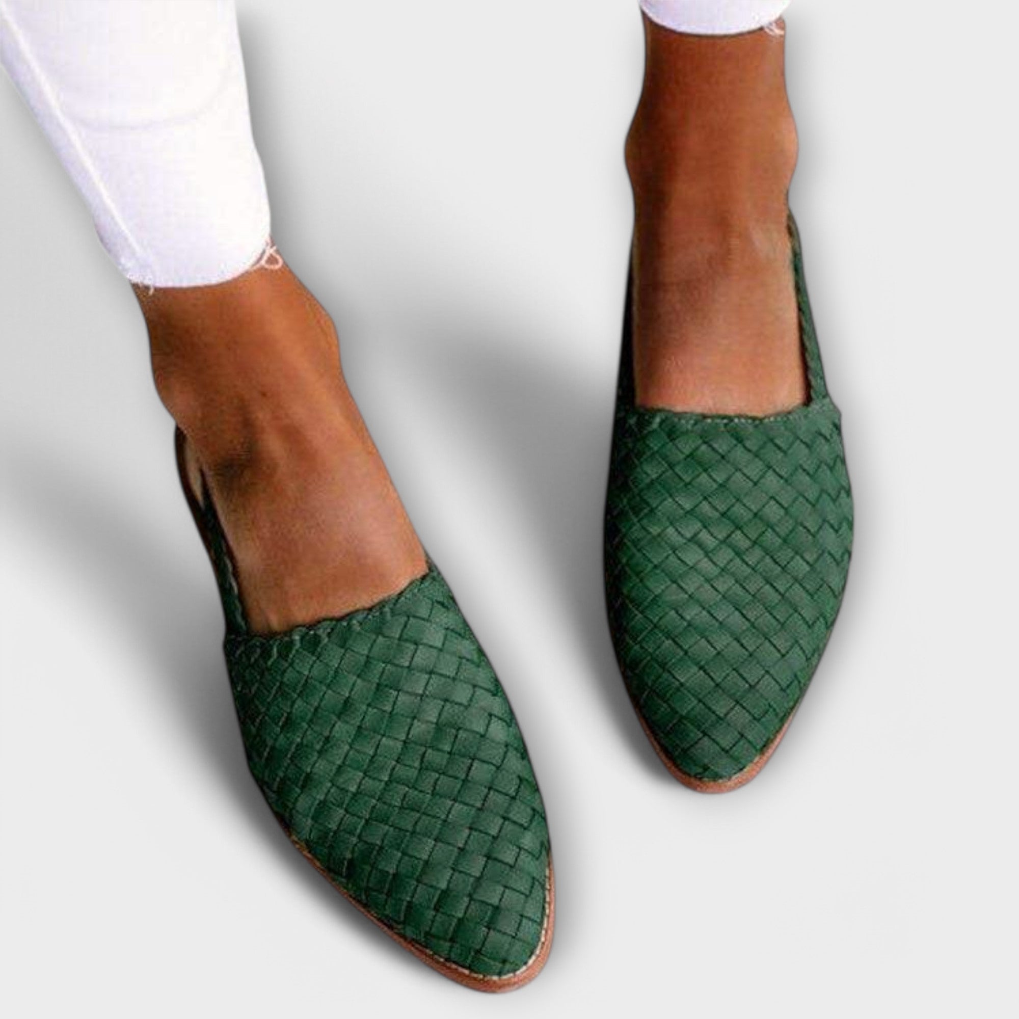 Lila - Woven Leather Loafer
