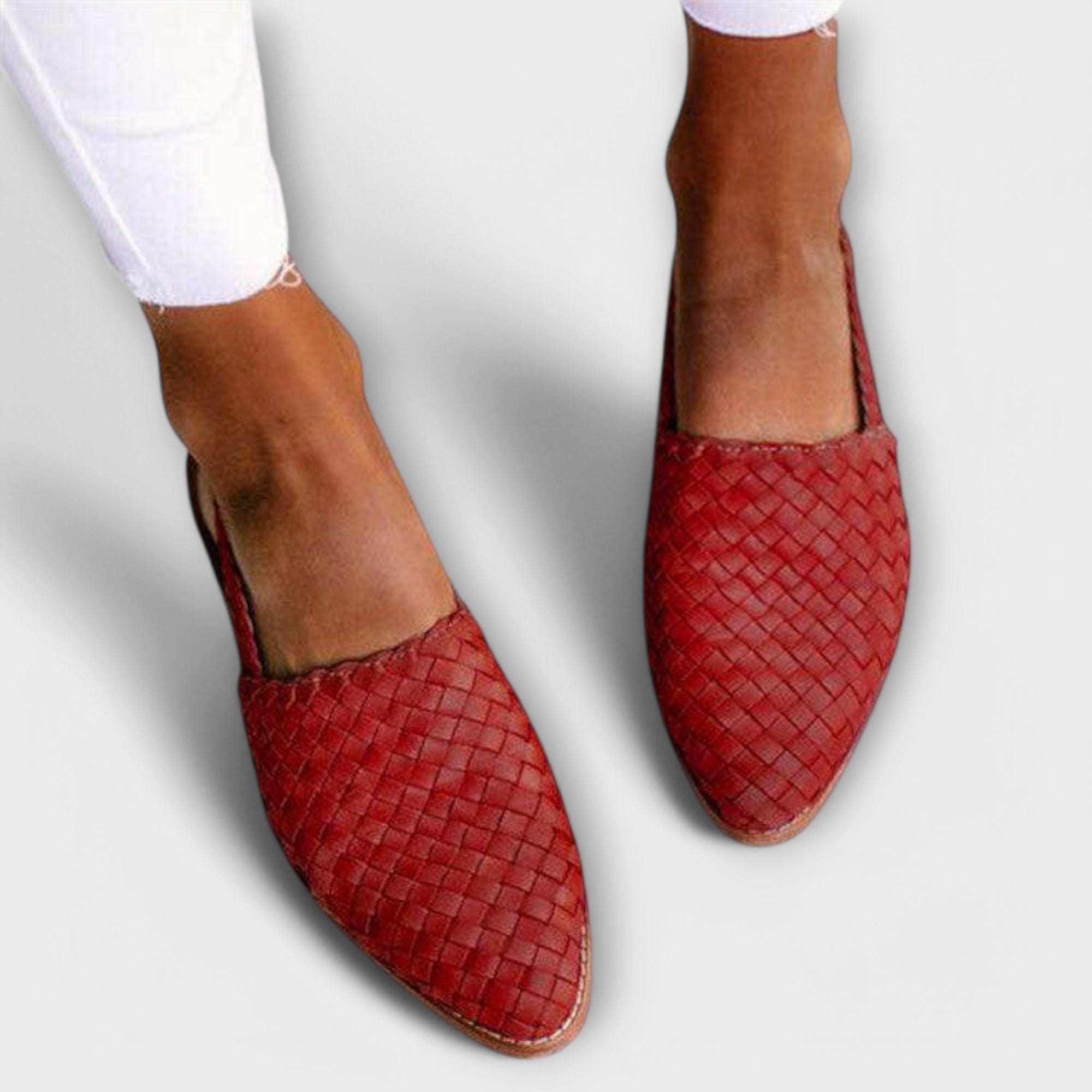 Lila - Woven Leather Loafer