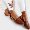 Lila - Woven Leather Loafer