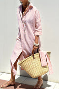 Kelly | Timeless Striped Shirt Dress with Elegant Comfort