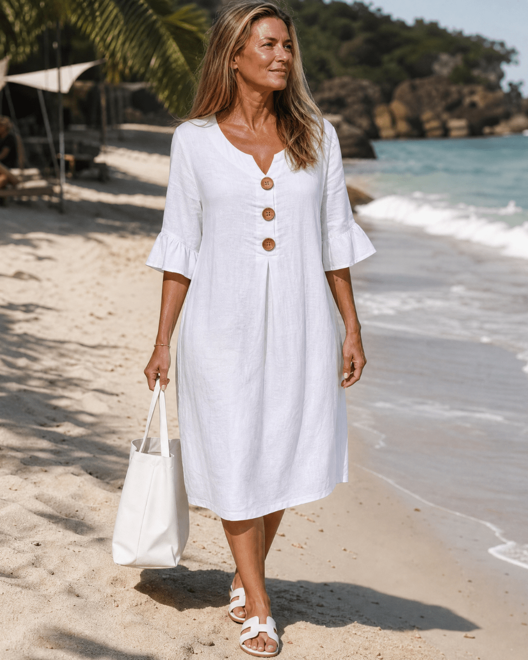 Elyna | Midi Dress with Loose Sleeves