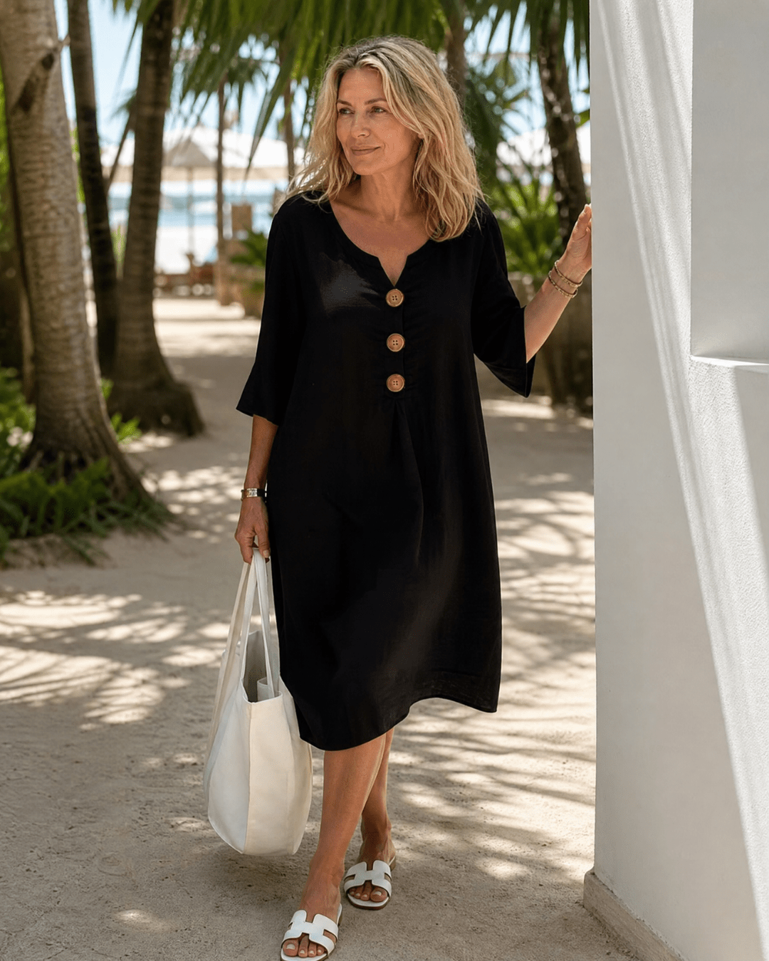 Elyna | Midi Dress with Loose Sleeves