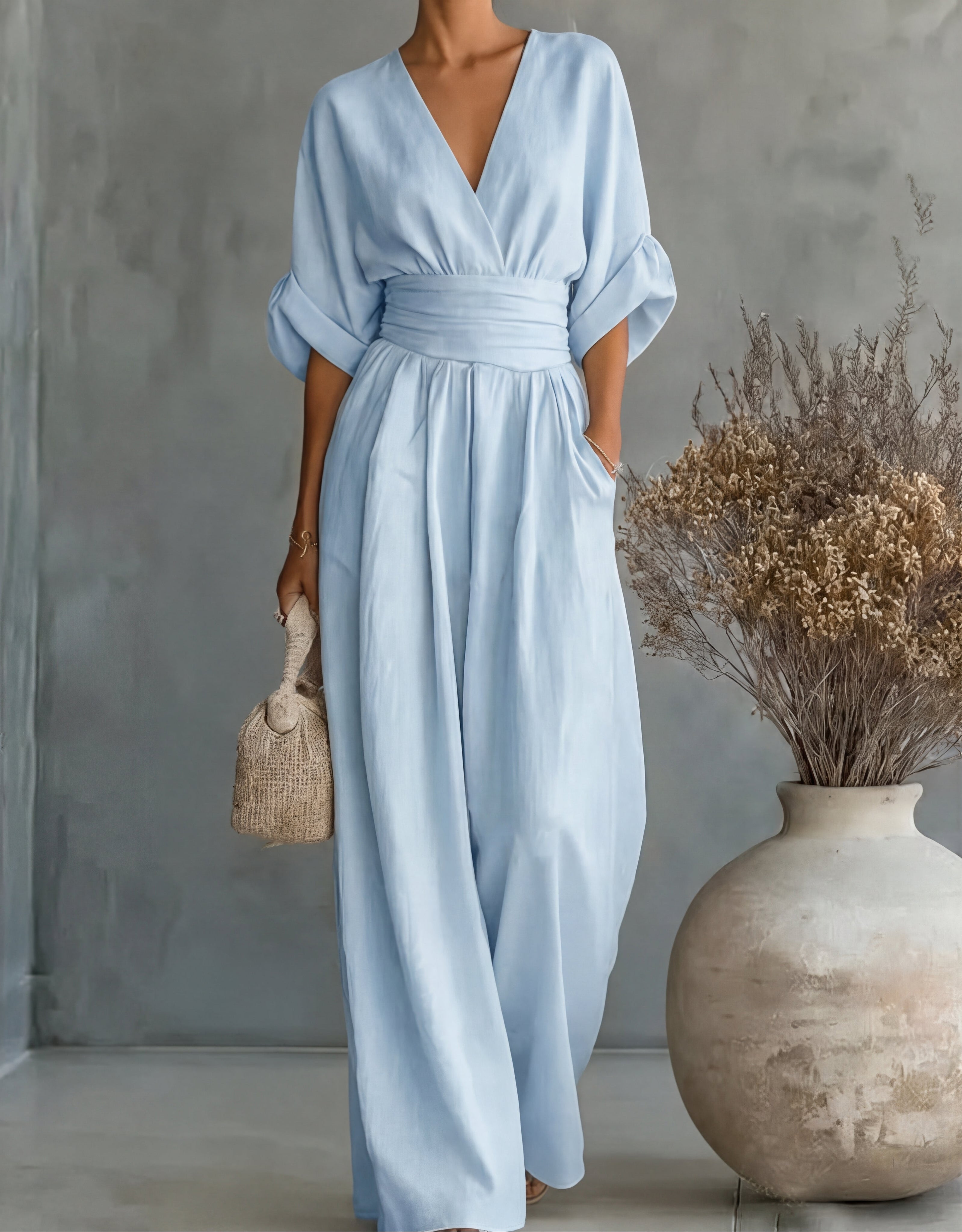 Élise – Elegant Fluid Jumpsuit