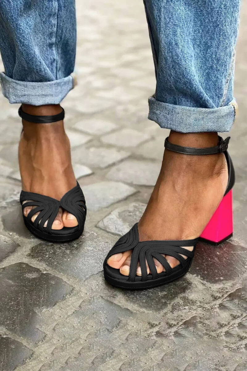 Bicoloured All Day Comfort Heels