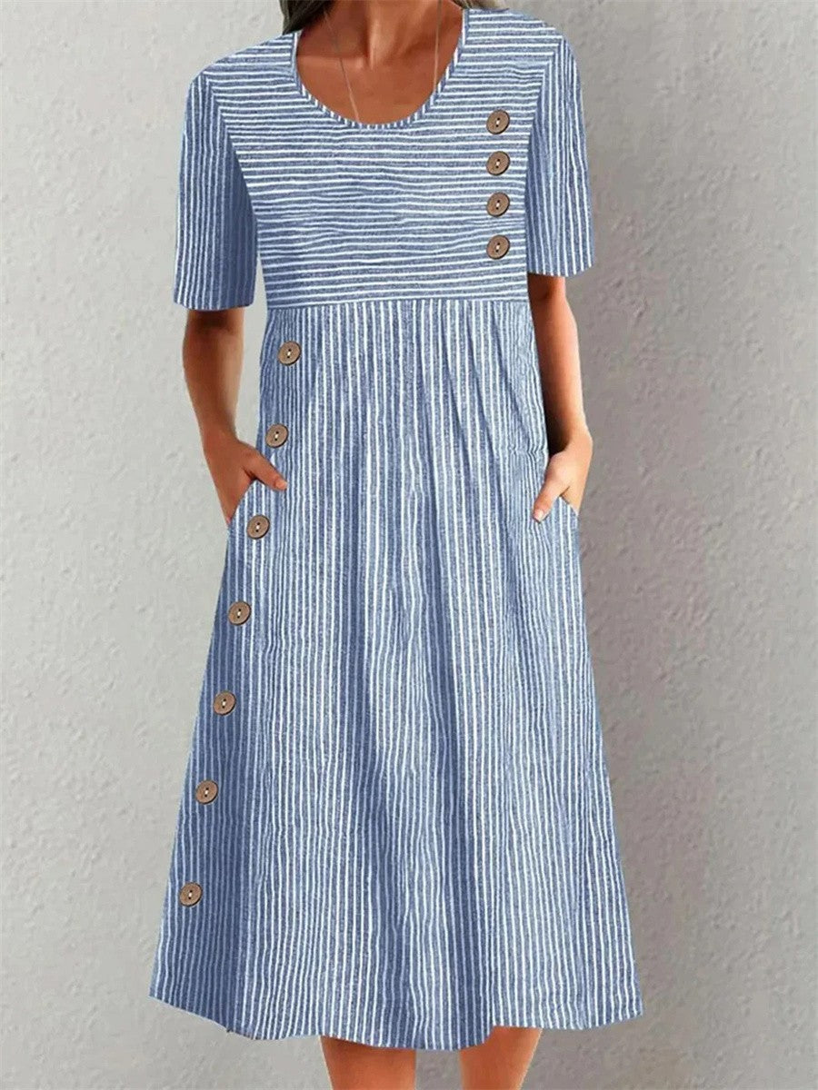 Edna | Striped Summer Dress