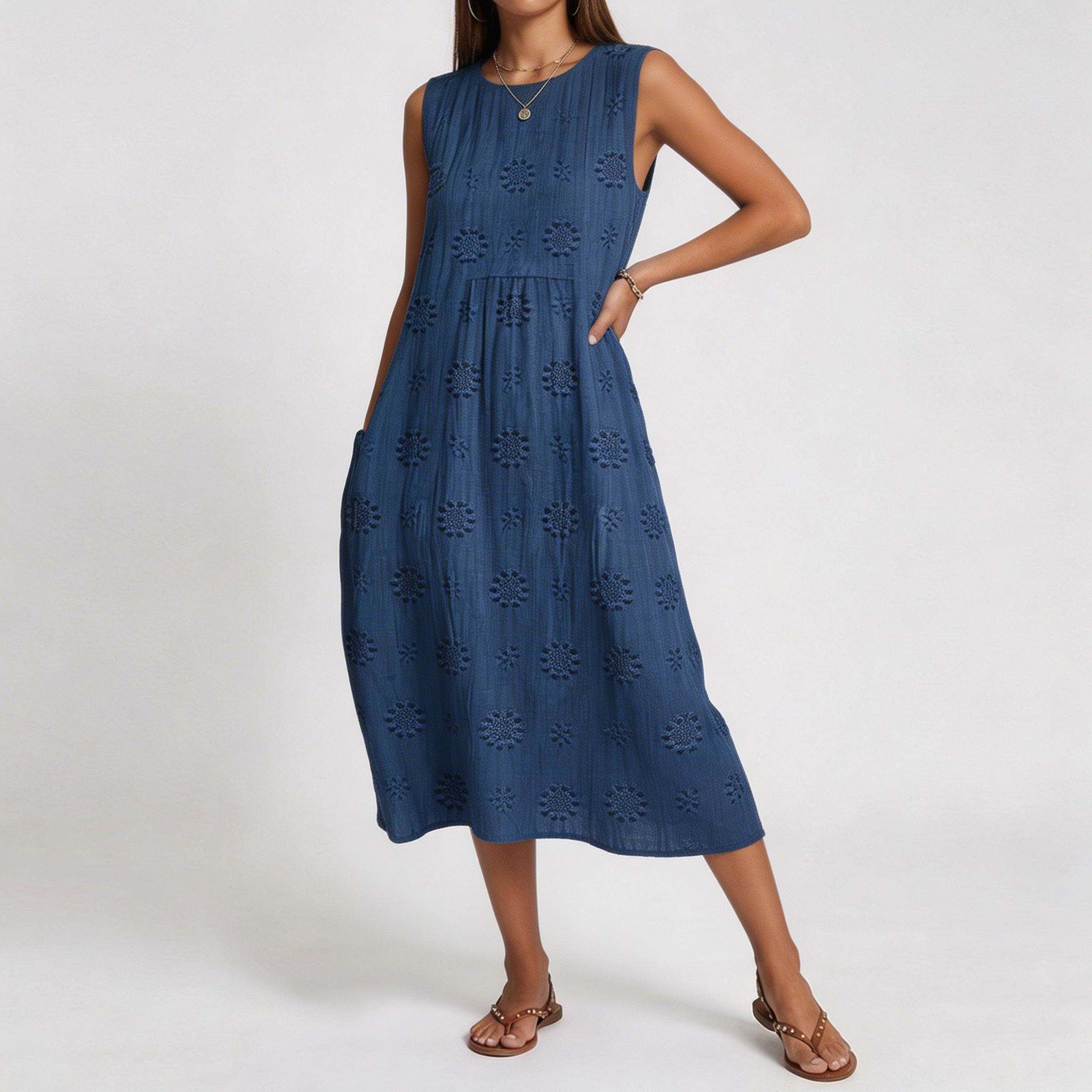 Audrey | Patterned Midi Dress