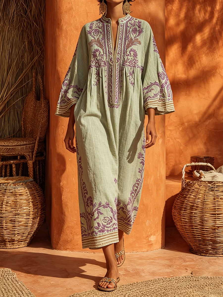 Celestina | Bohemian Dress with Mediterranean Charm