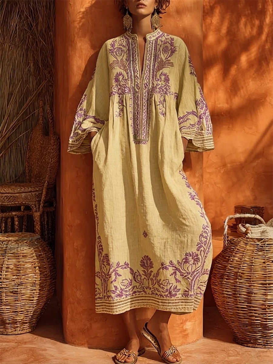 Celestina | Bohemian Dress with Mediterranean Charm
