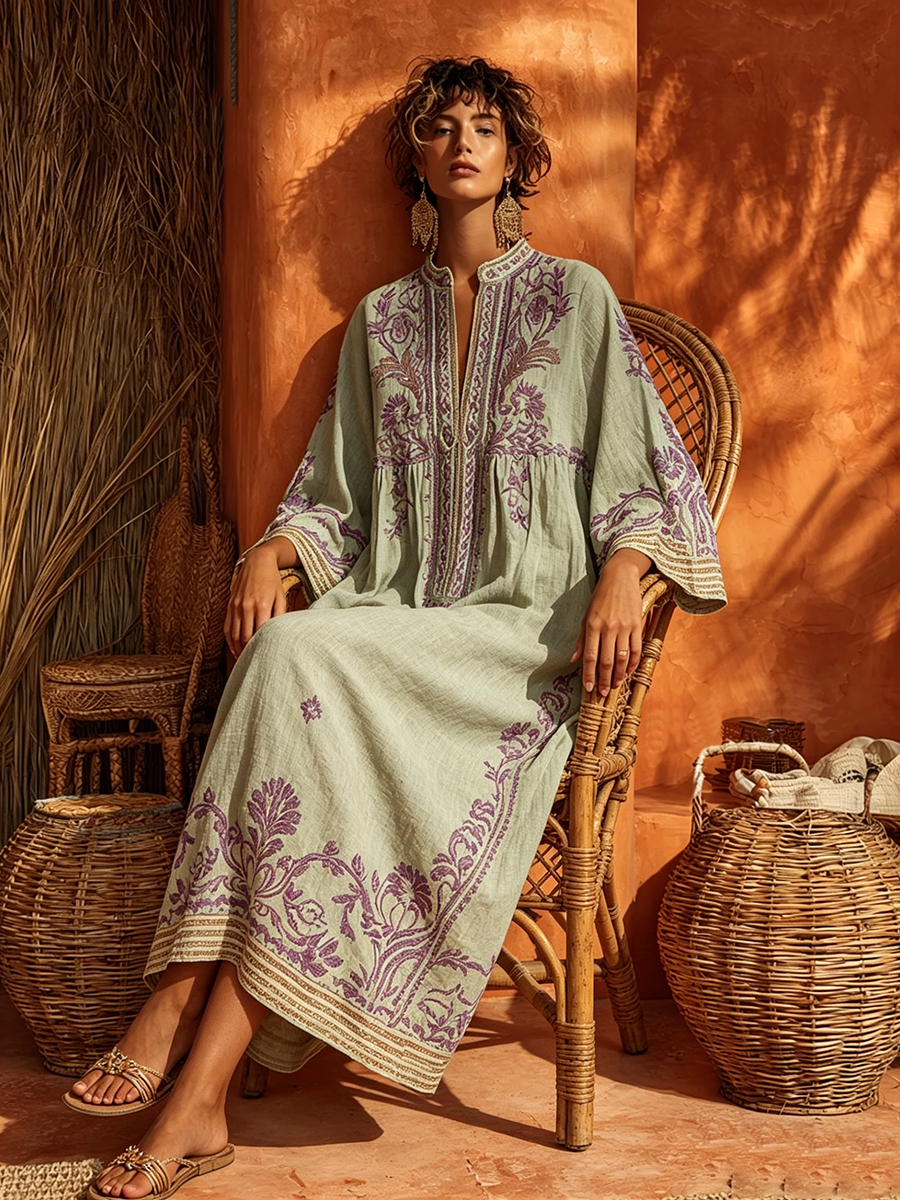 Celestina | Bohemian Dress with Mediterranean Charm