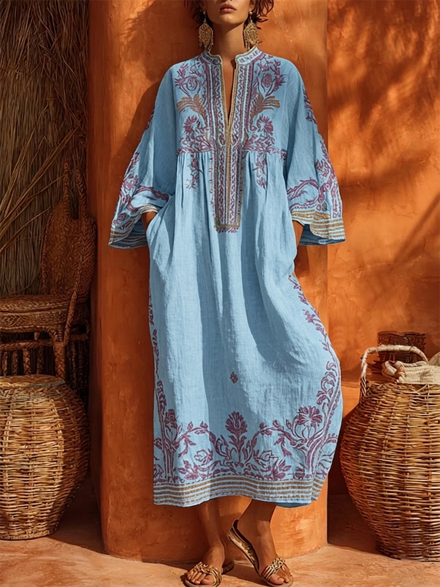 Celestina | Bohemian Dress with Mediterranean Charm