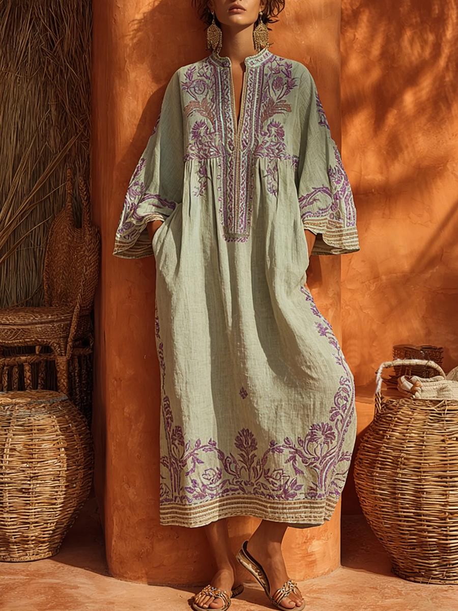 Celestina | Bohemian Dress with Mediterranean Charm