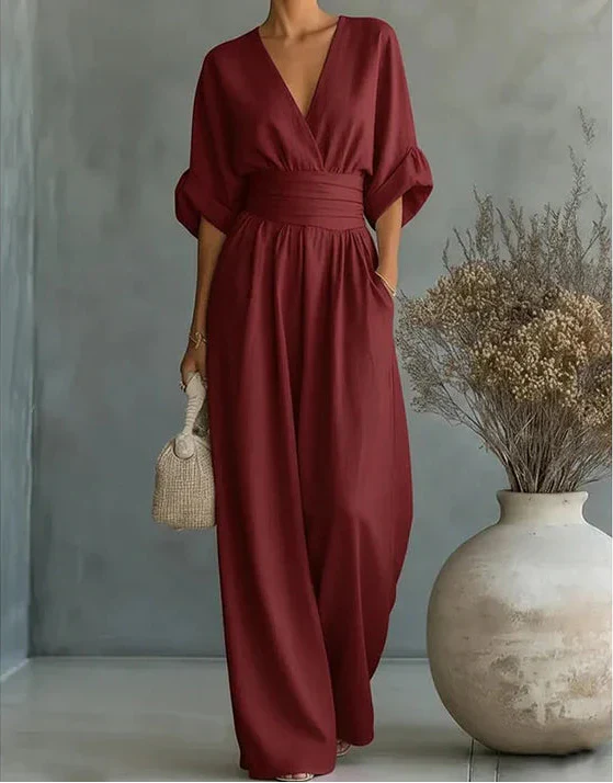 Élise – Elegant Fluid Jumpsuit