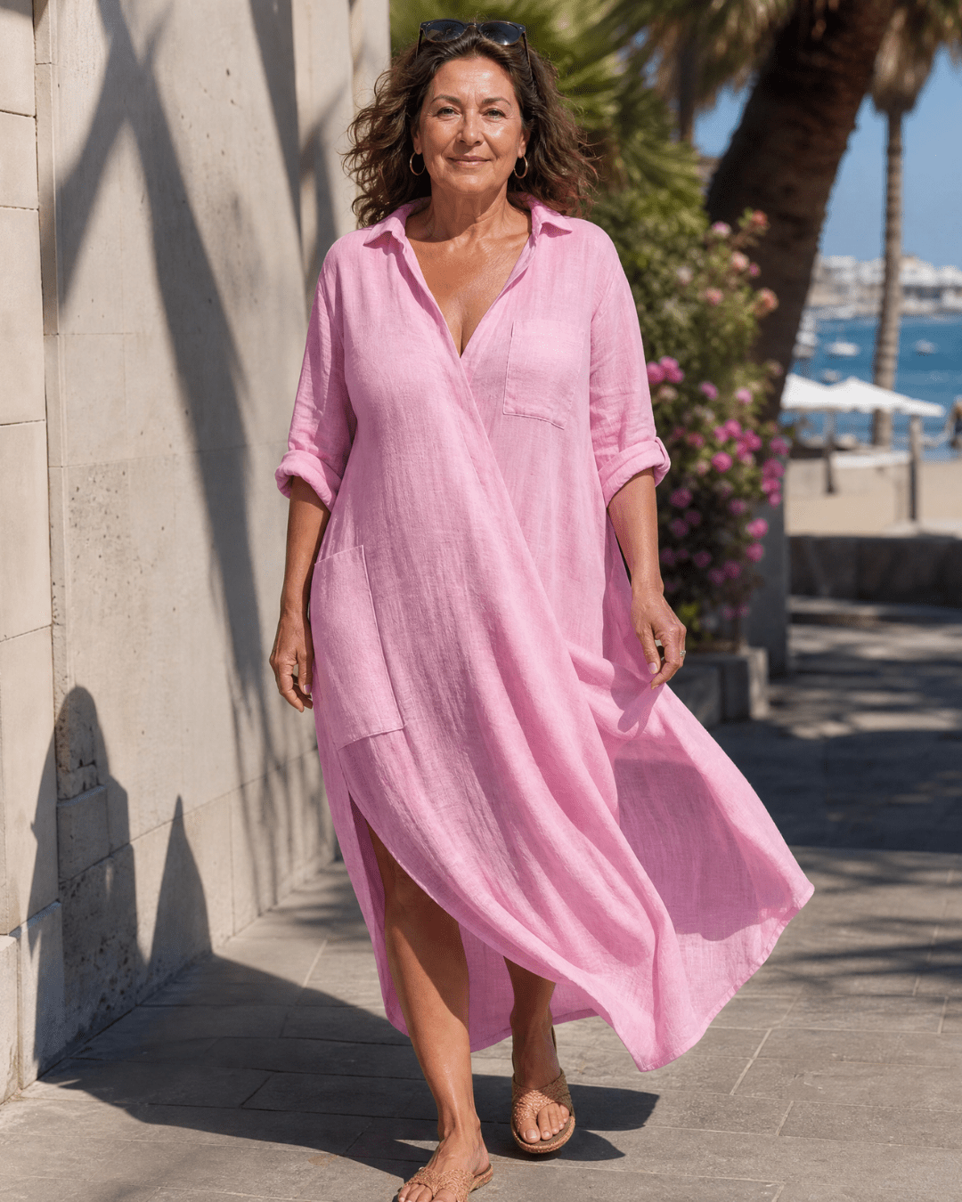 Aliénor | Midi Dress with Collar