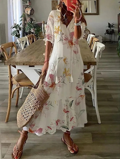 ARIA | Boho Tummy Coverage Dress
