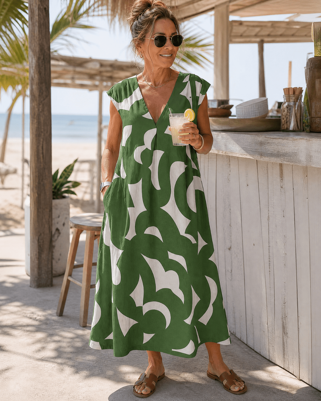 Anna | Fluid Midi Dress
