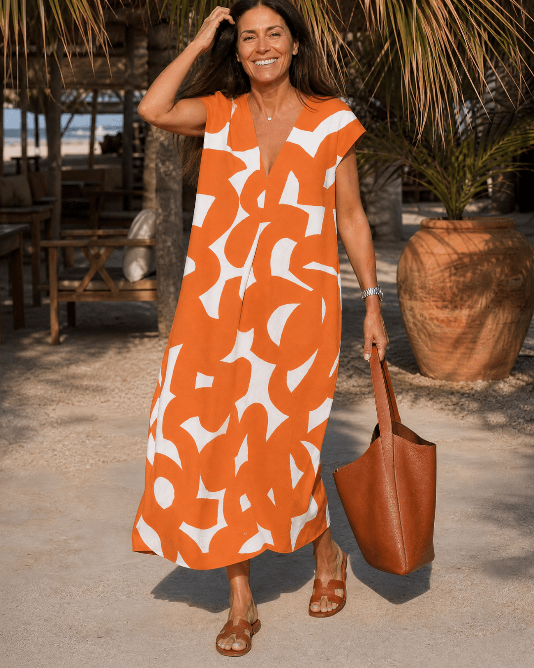 Anna | Fluid Midi Dress
