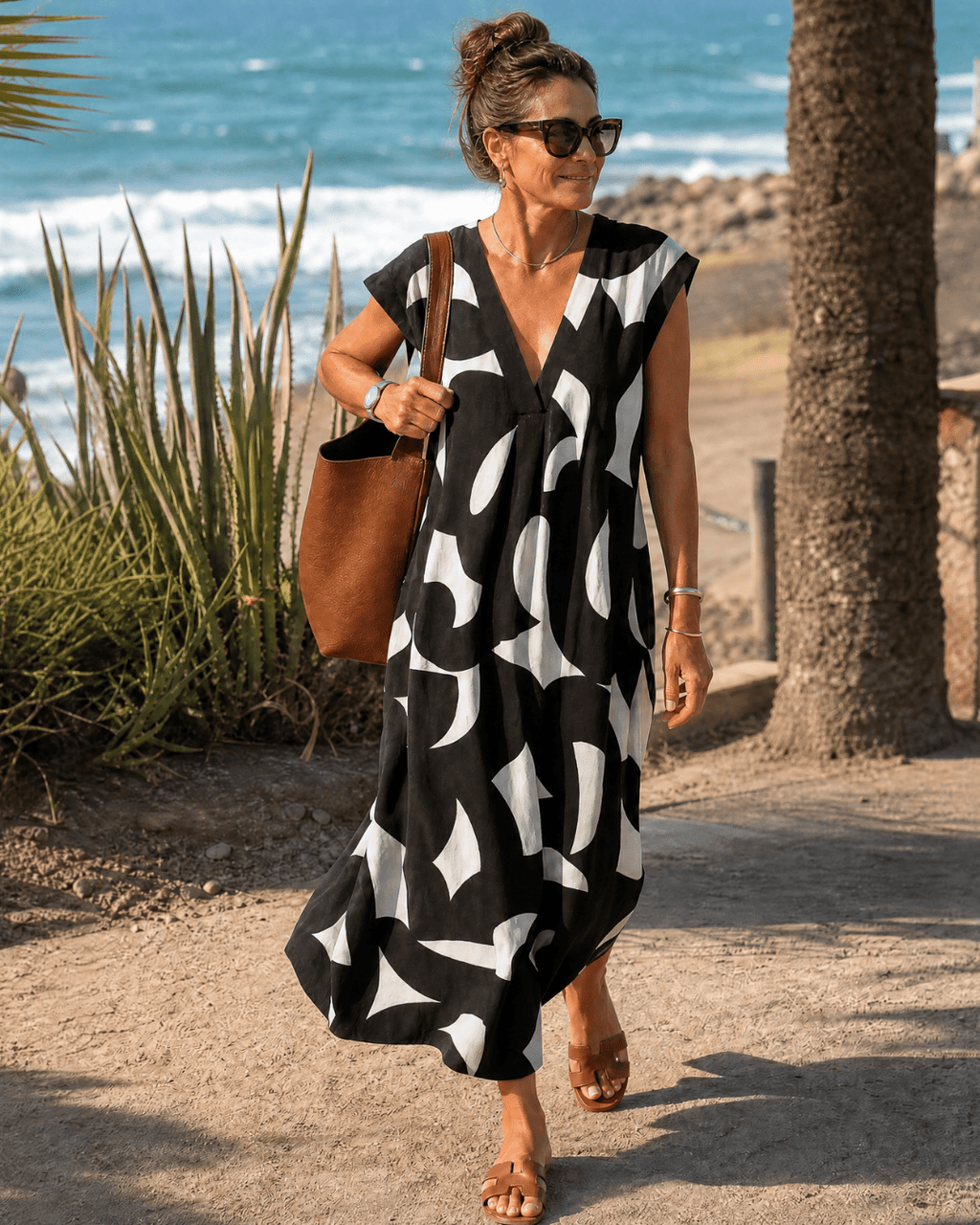 Anna | Fluid Midi Dress