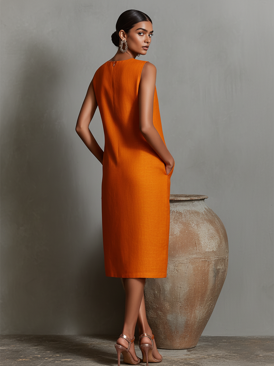 Maureen™ Midi Dress with Pockets
