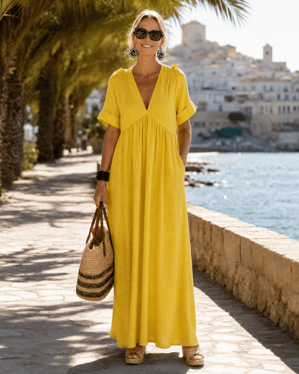 Lya | Fluid Midi Dress