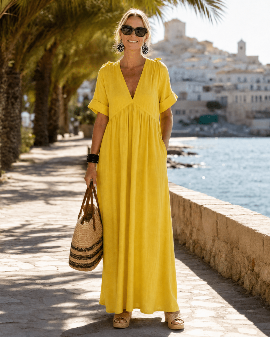 Lya | Fluid Midi Dress